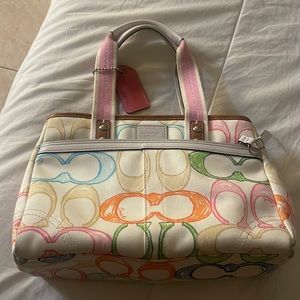 Coach
Scribble Multicolor Purse Canvas Handbag Tote